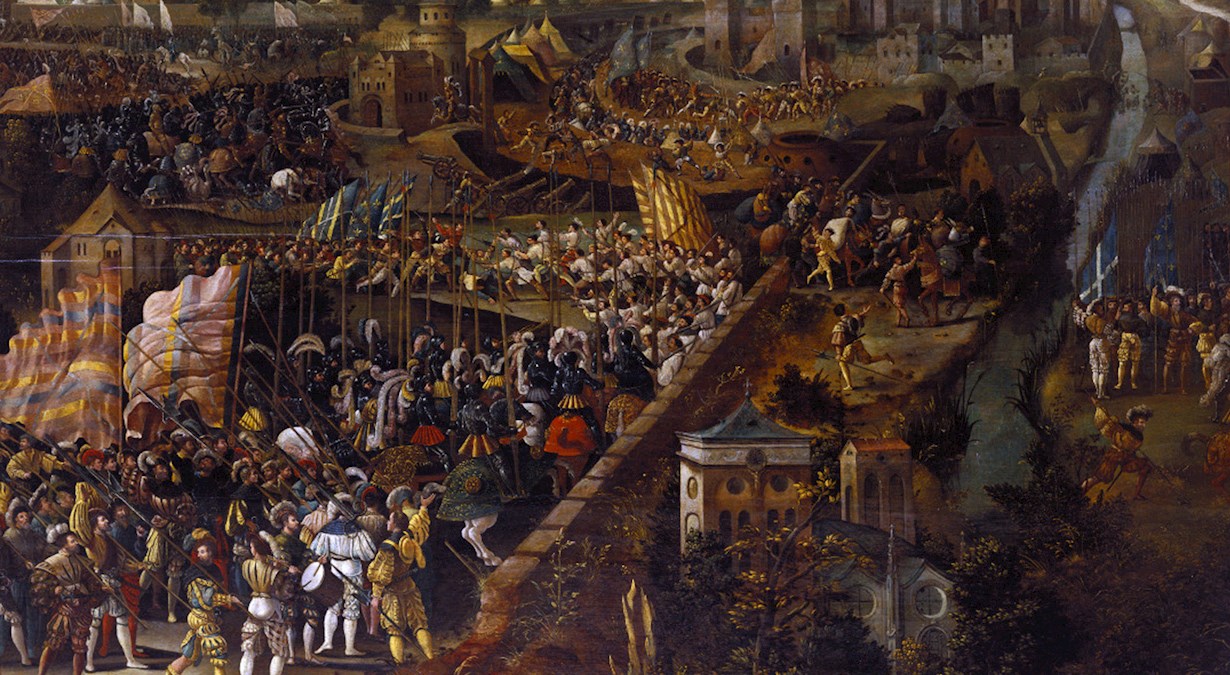 Battle of Pavia oil painting