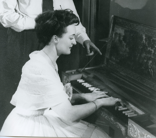 Eileen Joyce playing harpsichord
