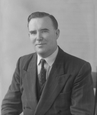 Black and white photograph of Professor Brian Grieve
