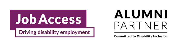 Job access driving disability employment logo