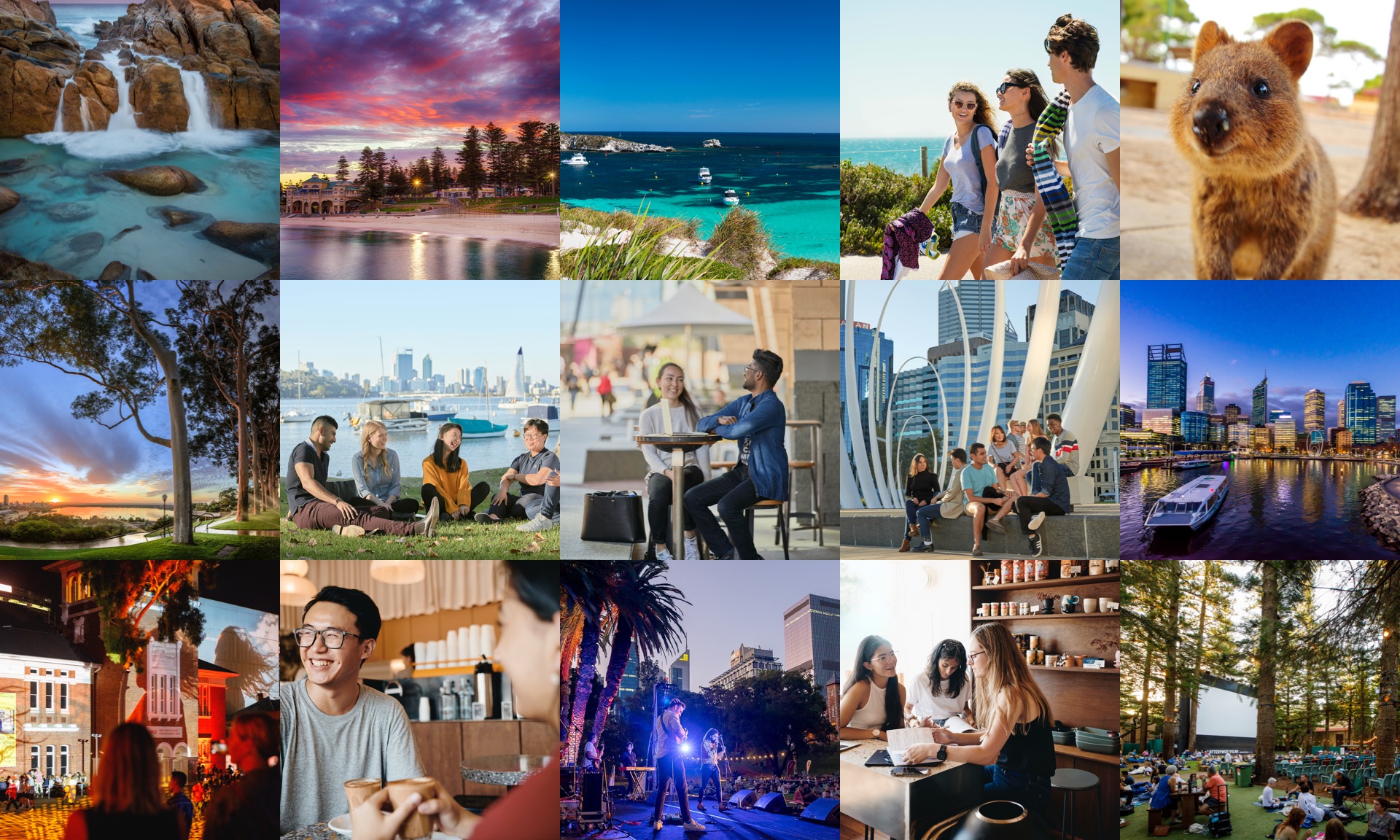 collage image of life in perth