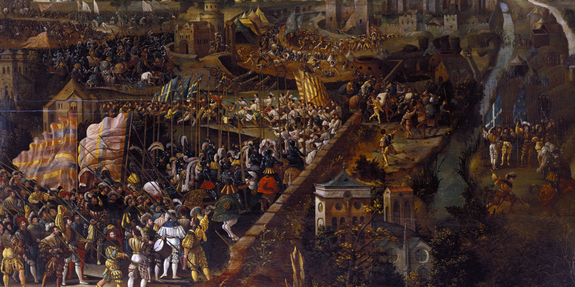 Battle of Pavia oil painting