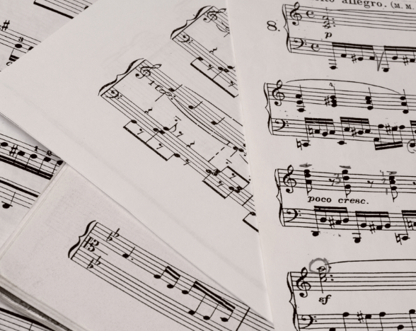 sheets of musical notes