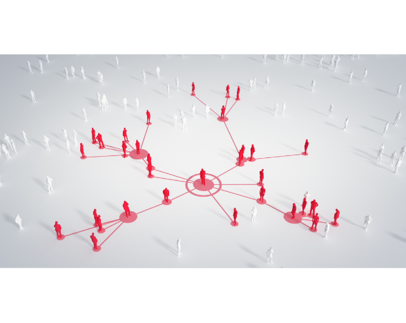 image of small markers indicating people