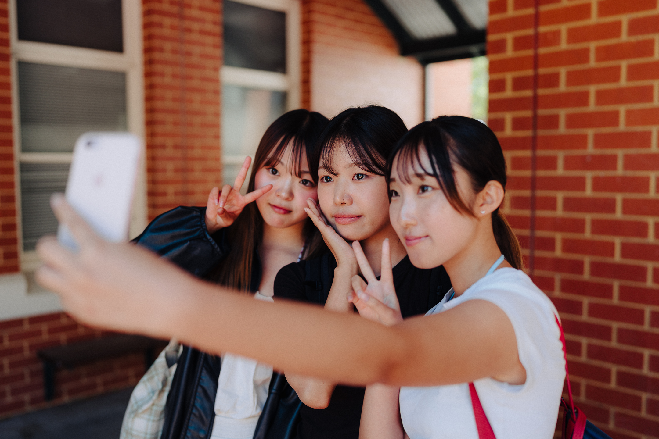 Student group posing for photo at UWA CELT