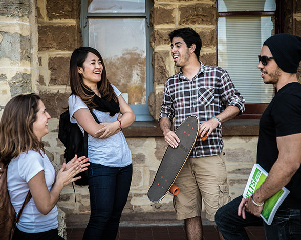 UWA CELT students outside at Claremont