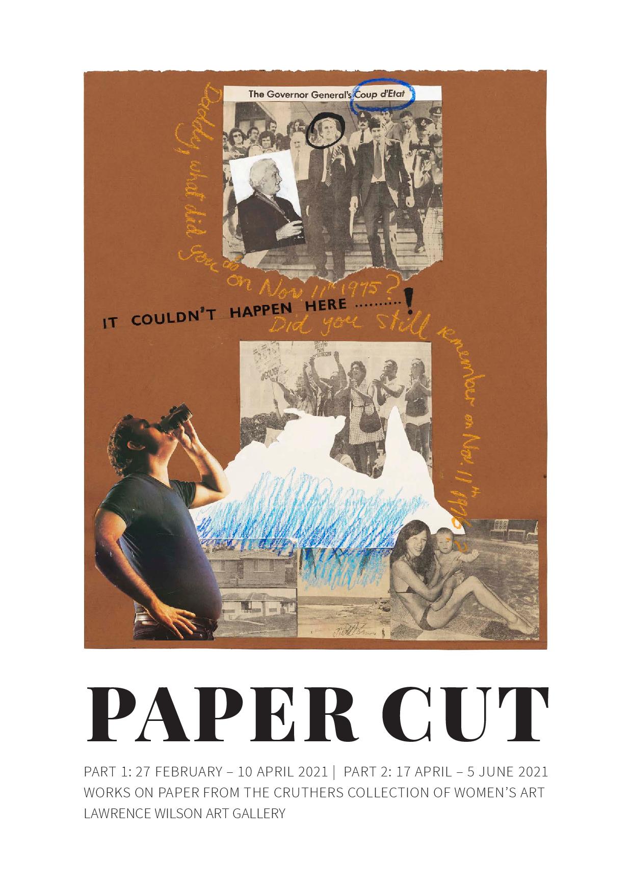 Cover of the Paper Cut fold-out poster
