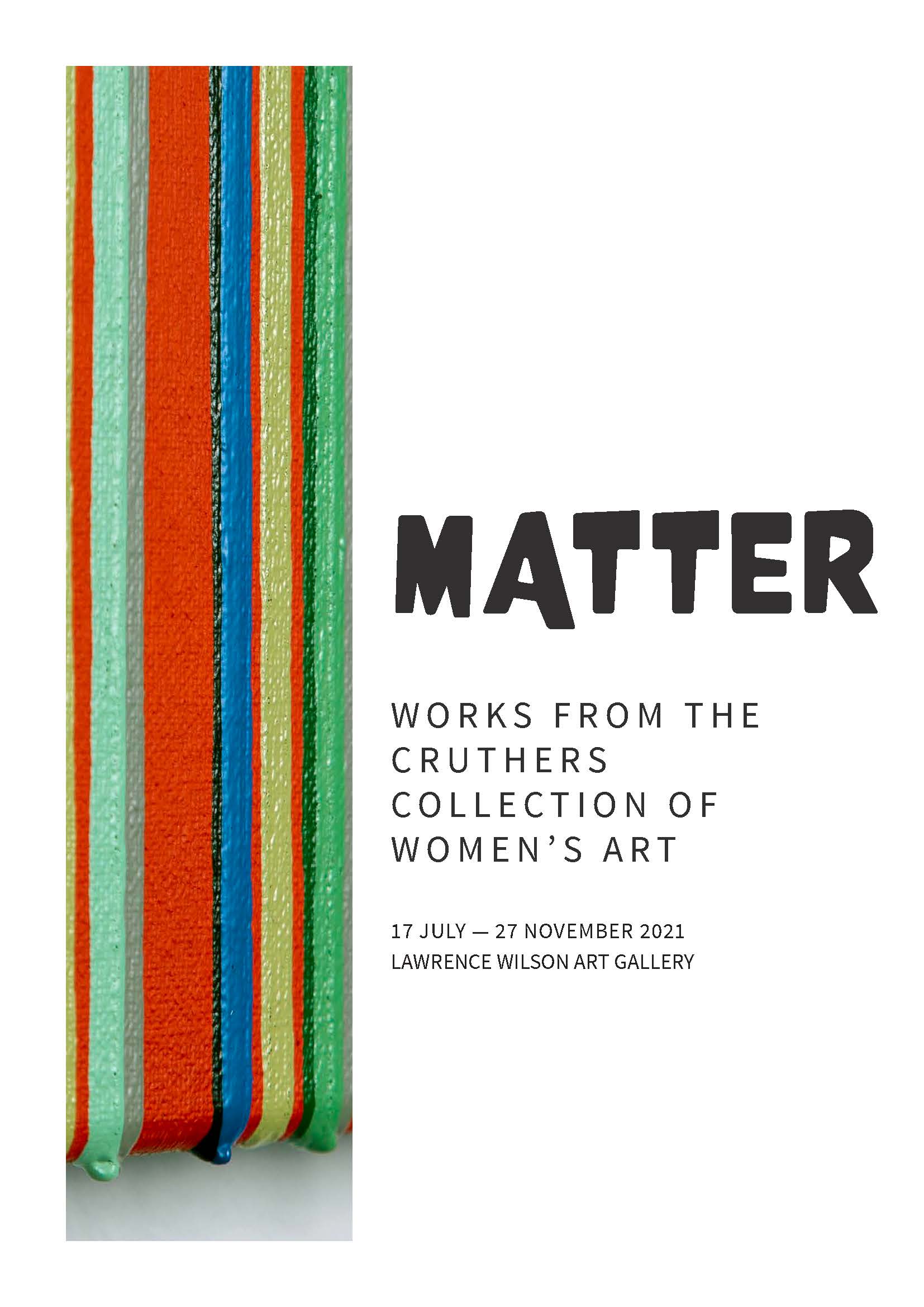 Cover of Matter exhibition