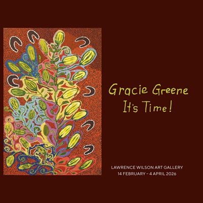 Cover of the catalogue for the exhibition Gracie Greene - It's Time!