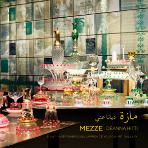 COver of a catalogue for the exhibition Mezze: Deanna Hitti
