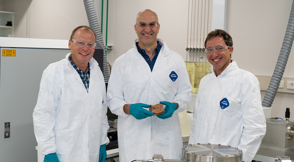Professors Steffen Hagemann, Tony Kemp and Marco Fiorentini 
