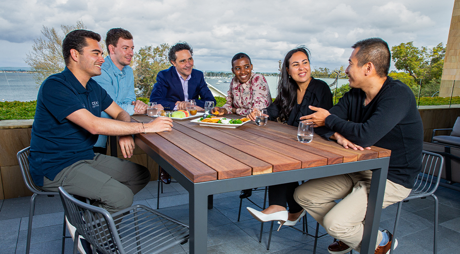 Forrest Research Foundation scholars with Director of the Forrest Research Foundation Professor James Arvanitakis (third from left)