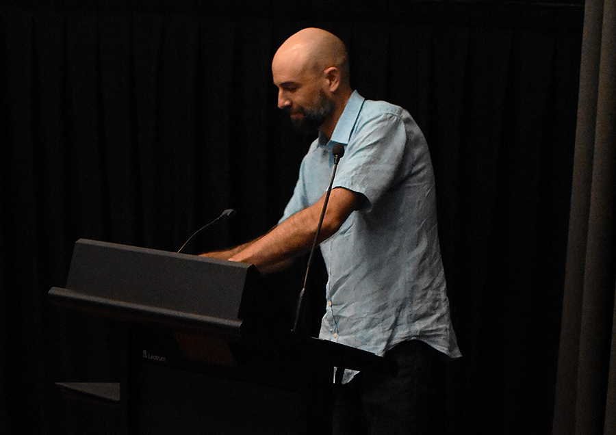 Professor Clint Bracknell giving a presentation at the DCWA Symposium 2025