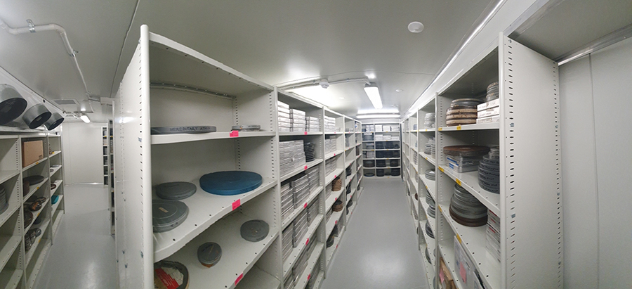 Film reels in the Curtin University Melanesian Film Archive. Image pixel length is 900