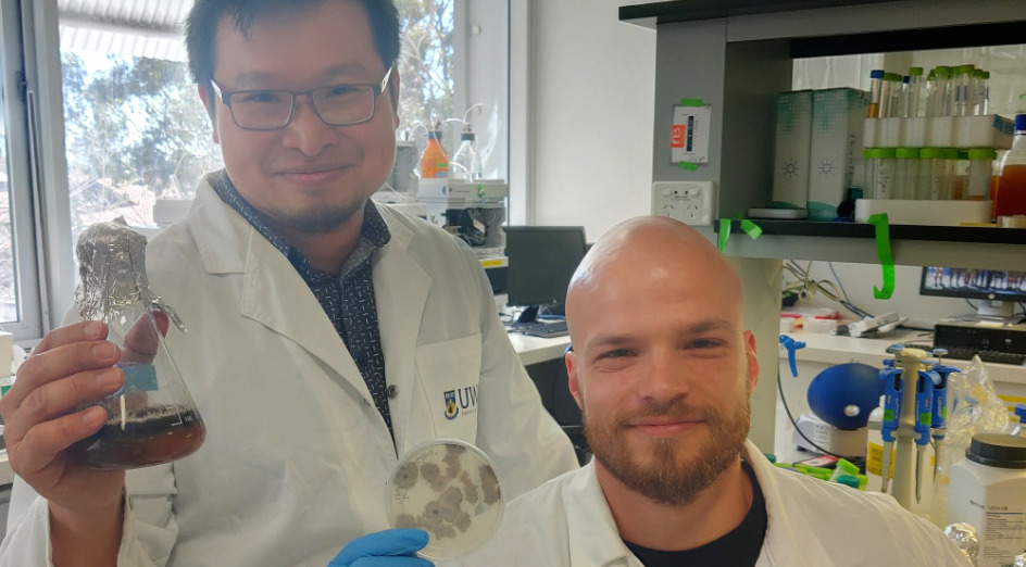 Dr Heng Chooi and PhD student Simon Kessler have uncovered the genetic origin of an oat disease