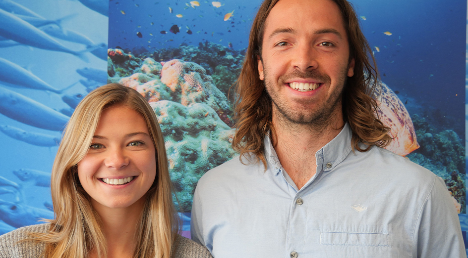 Carly Portch and Justin Geldard