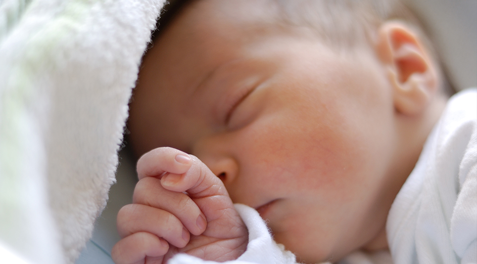 Tiny baby in hospital