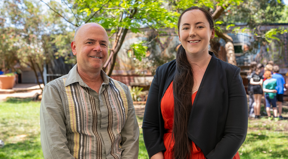Associate Professor Stephan Lund, from UWA’s School of Allied Health, and Dr Madeleine Dobson, Senior Lecturer in the School of Education at Curtin.   