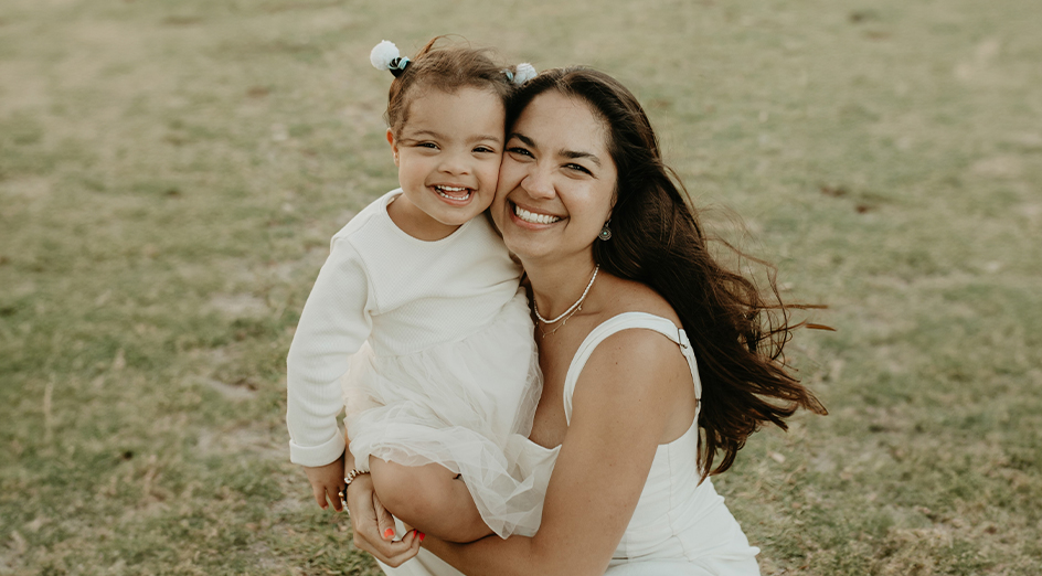 Lara with her mum Patricia