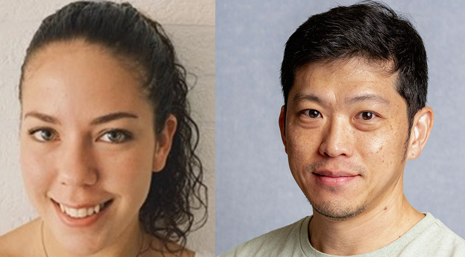 Two headshots side by side - left Dr Danielle Vahala and right Associate Professor Yu Suk Choi