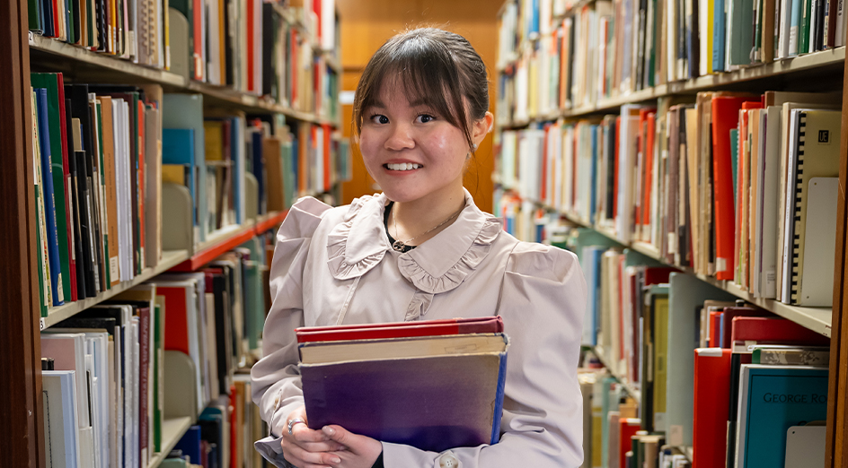 First-year biomedical student Gisela Terisno