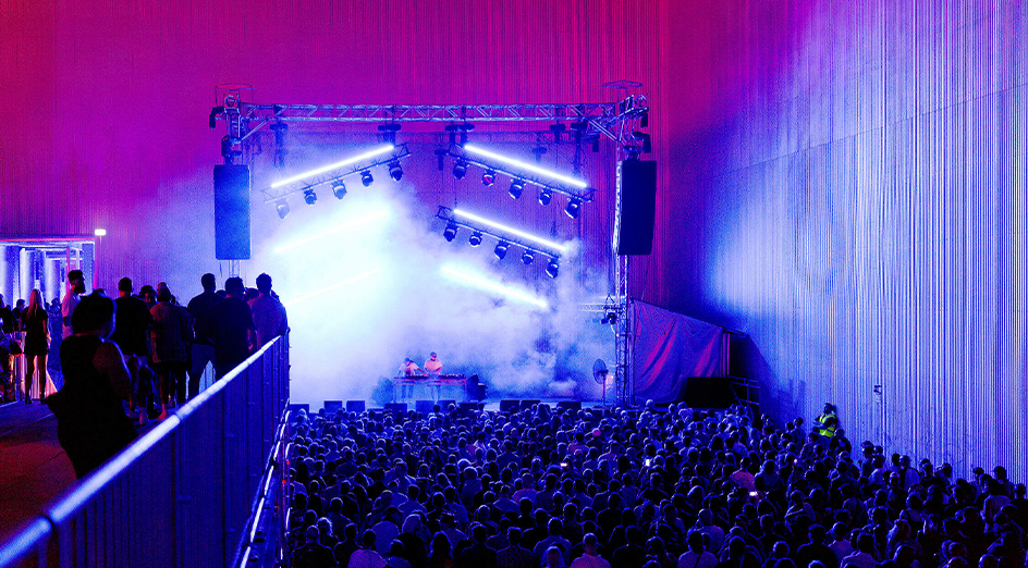 The main stage at the Power Station. Image: Aaron Claringbold