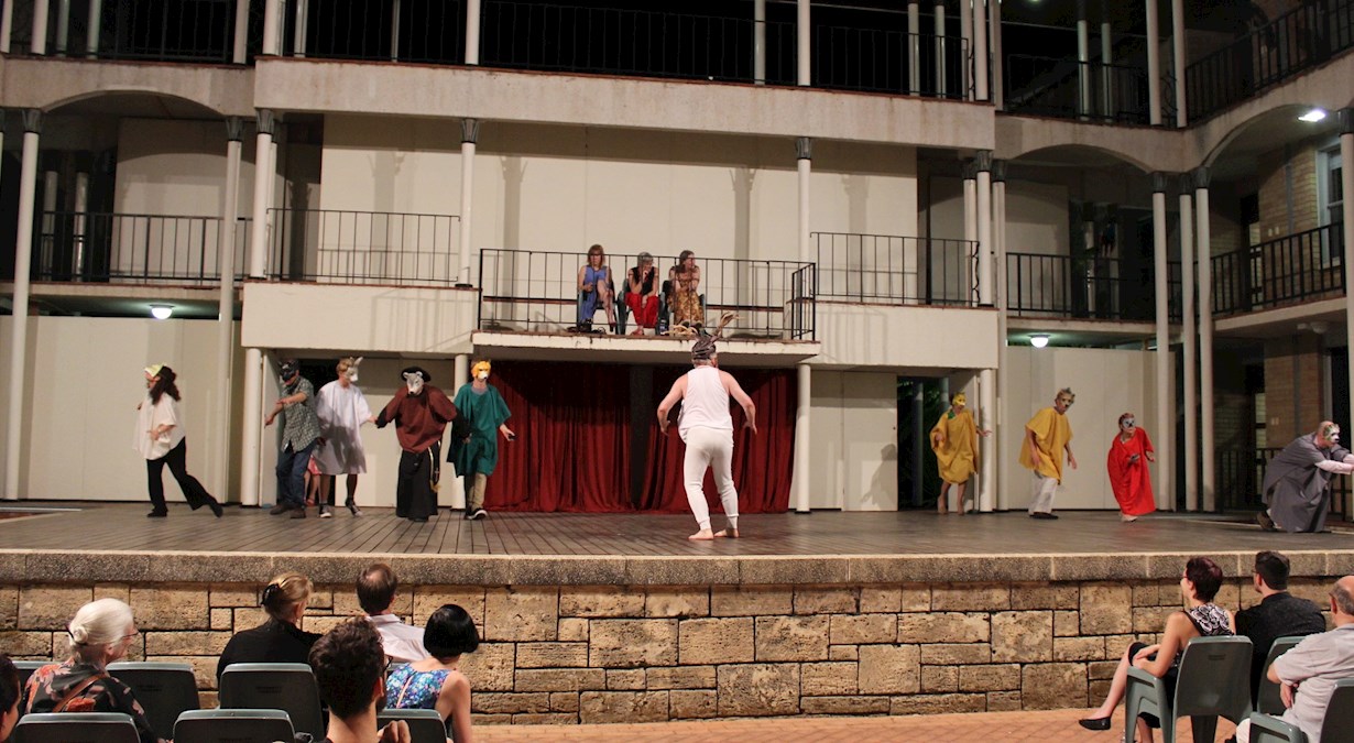 live performance at the theatre 