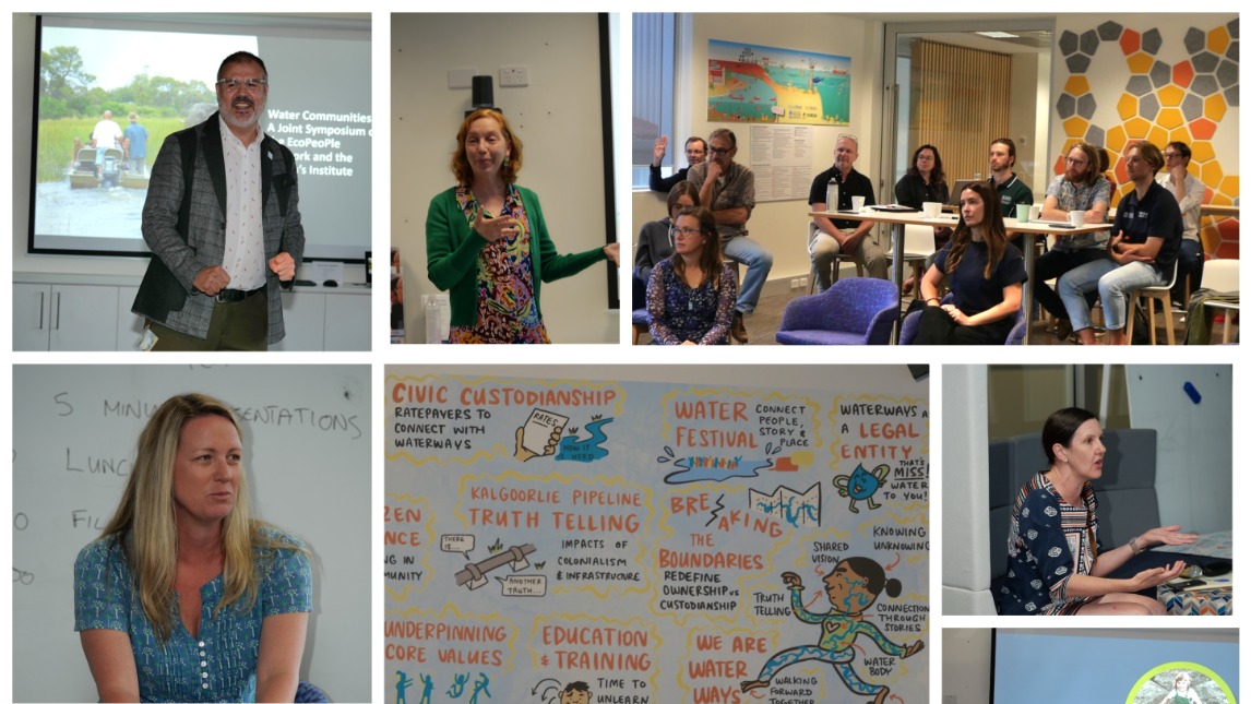 Collage of images from the Water Communities event