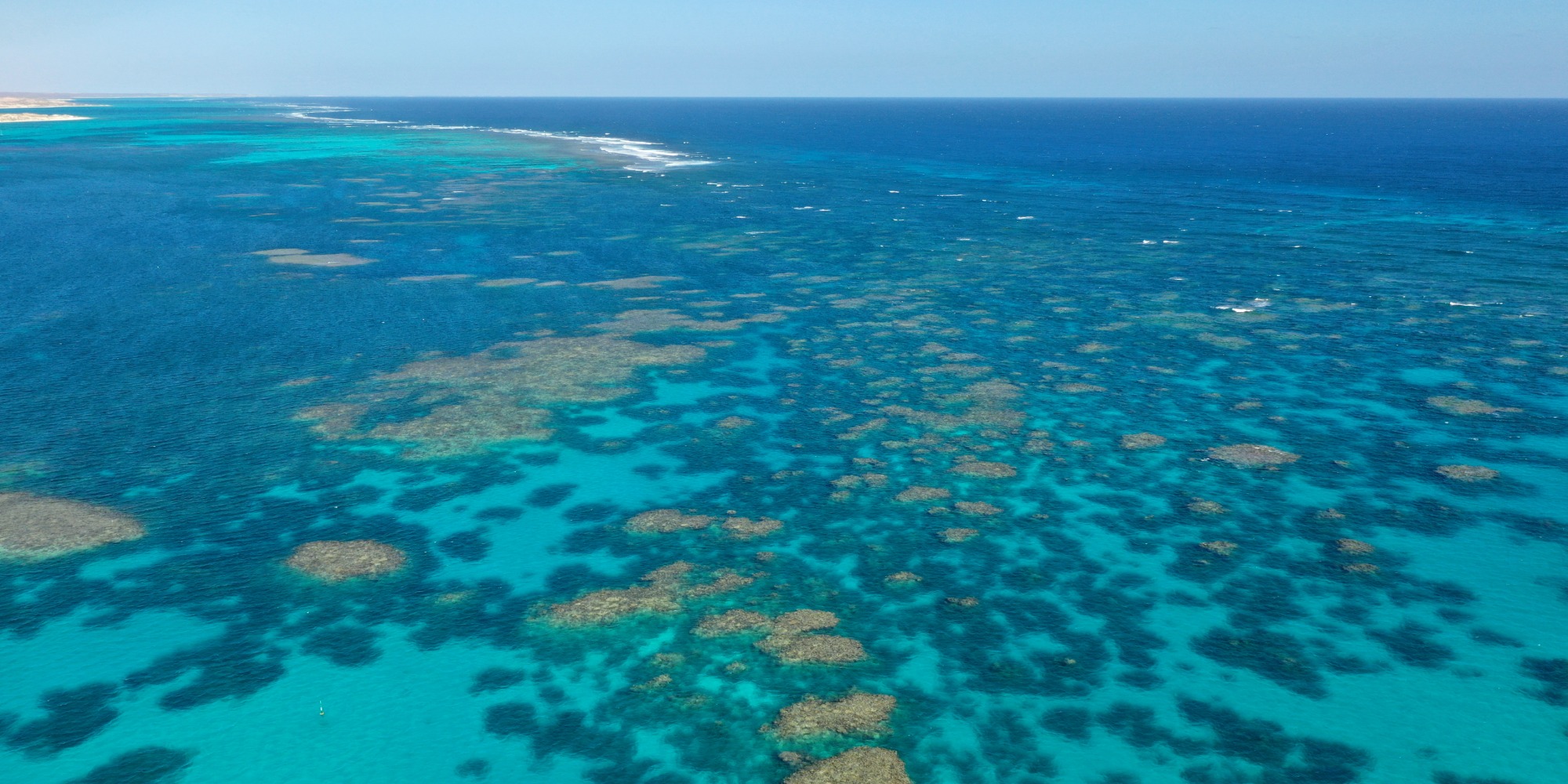 Coral Reef. Aerial photo of Ningaloo Reef in Australia.