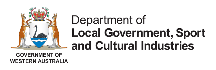 Department of local government, sport and cultural industries logo