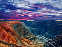 Super Pit open cut gold mine in Kalgoorlie Western Australia