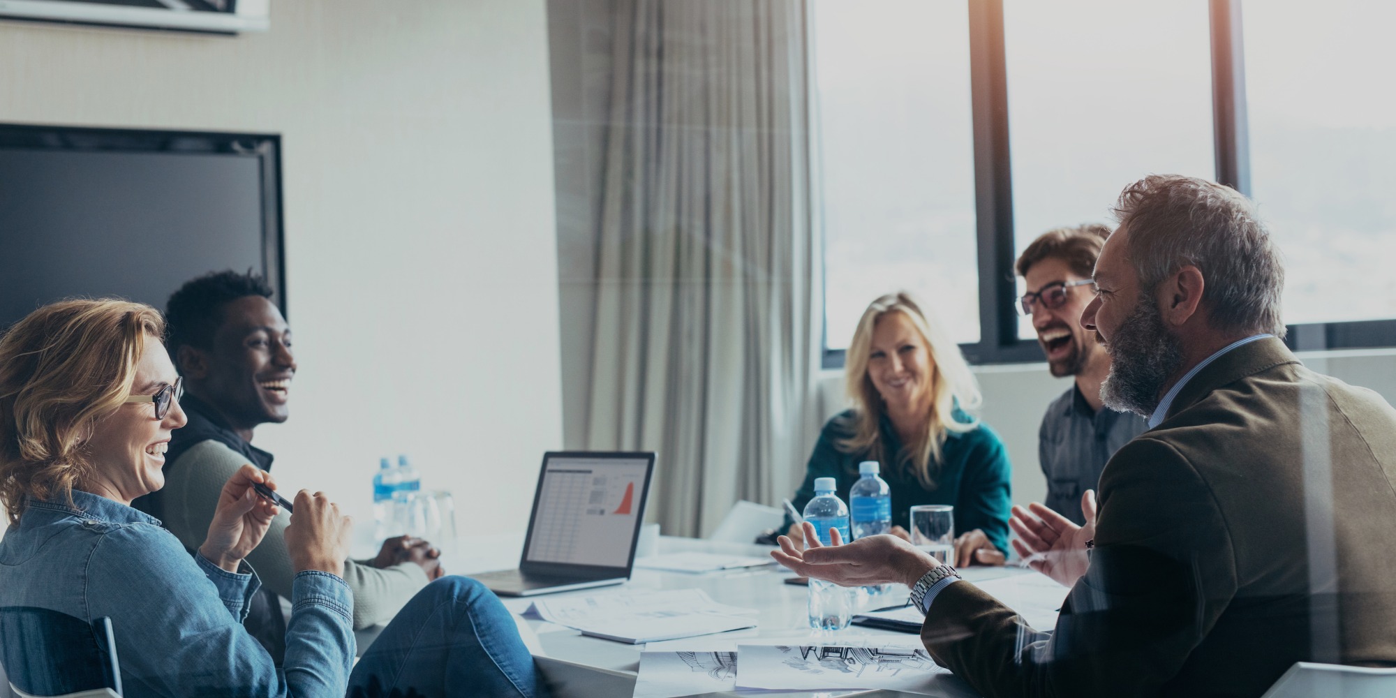 Casual business meeting