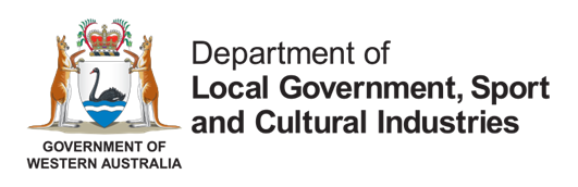 Department of local government, sport and cultural industries logo