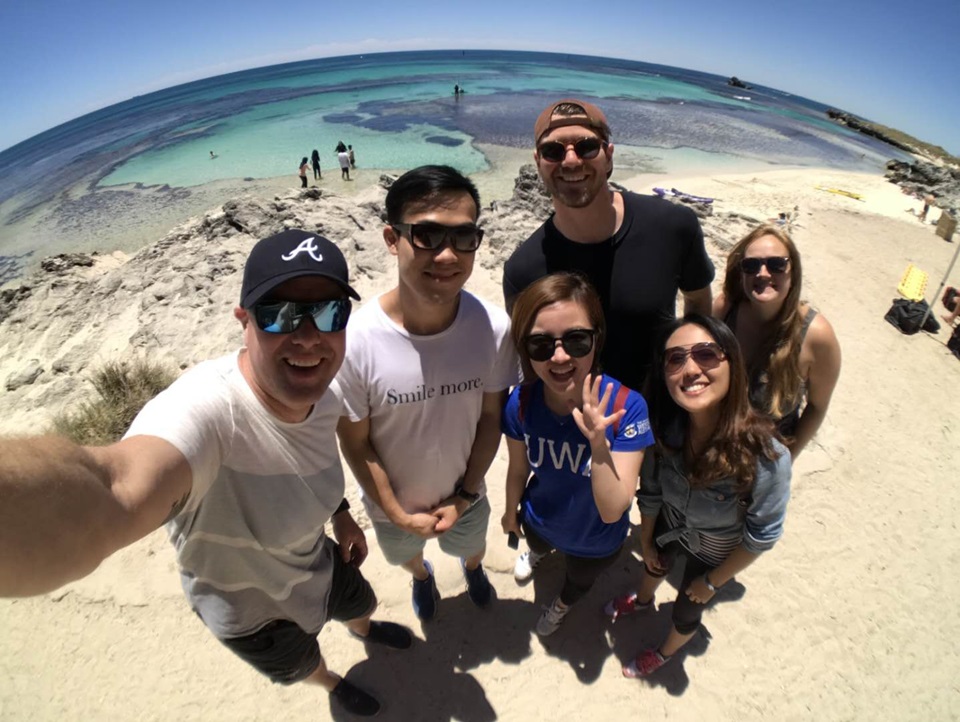 Tina and friends on Rottnest Island