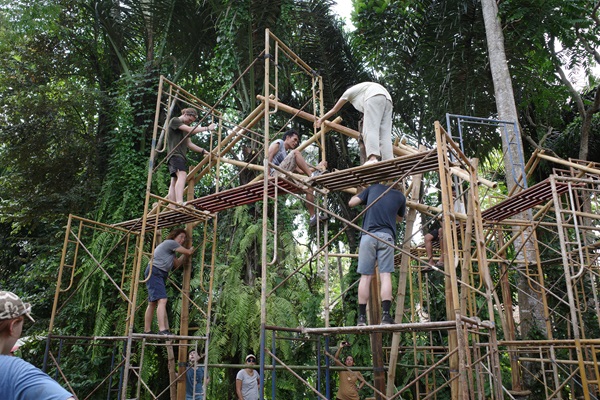 Group building with bamboo
