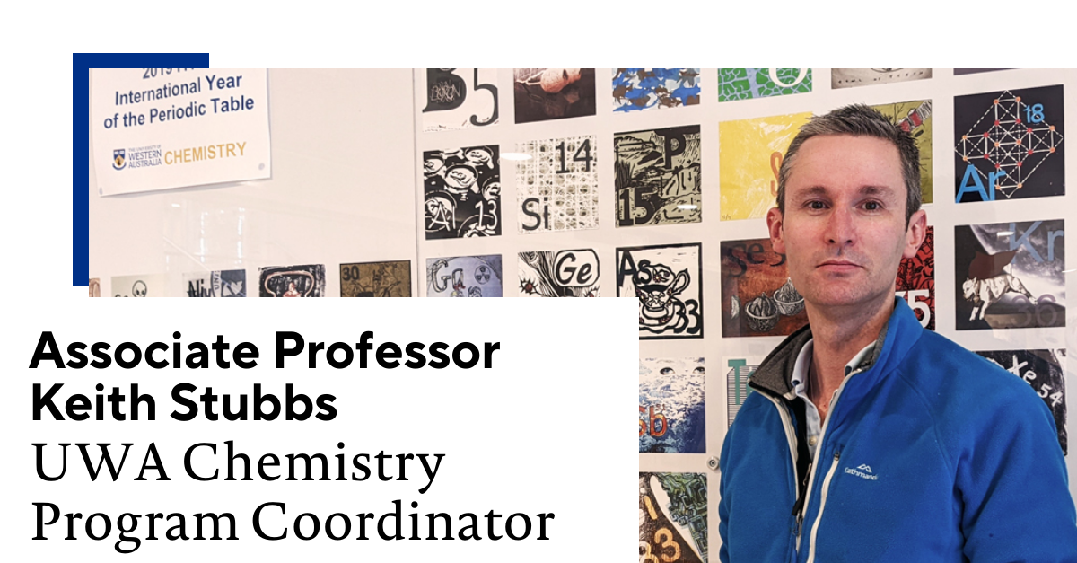 Associate Professor Keith Stubbs UWA Chemistry Program Coordinator