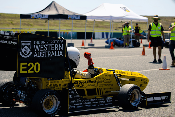 UWA Motorsport car captured at the 2024 competition