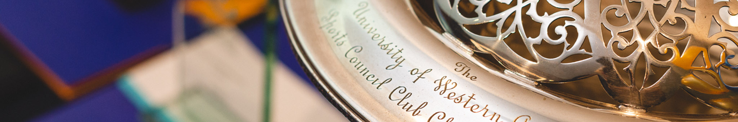 A close up image of the Champion Club trophy