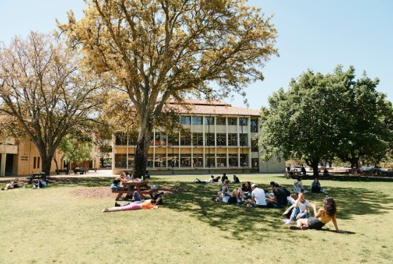 Students on Oak Lawn