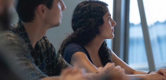 students listening