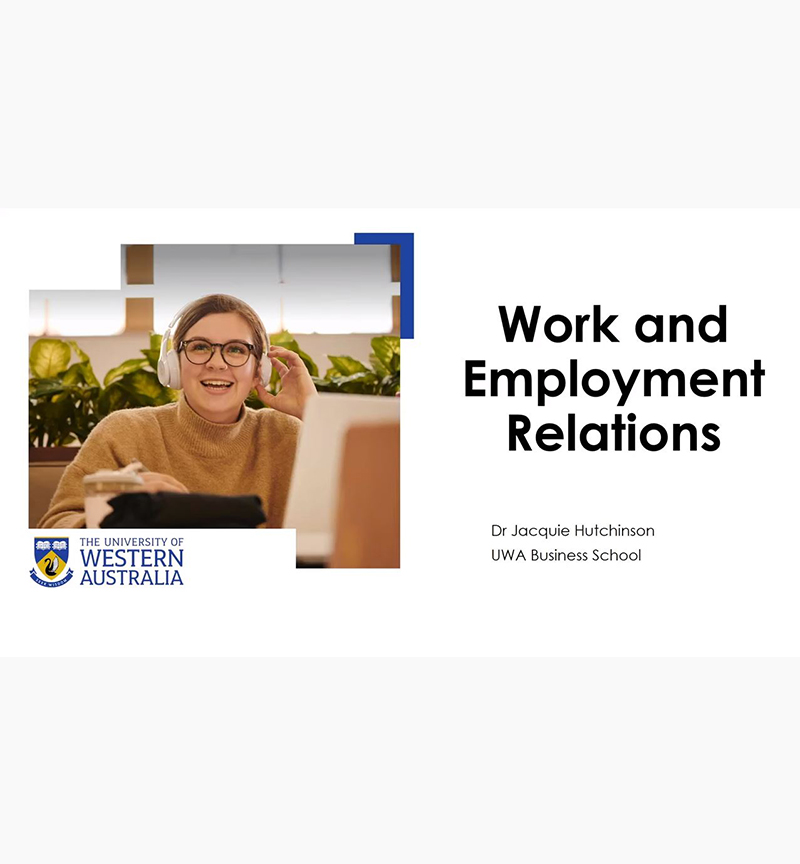 Work and Employment Relations