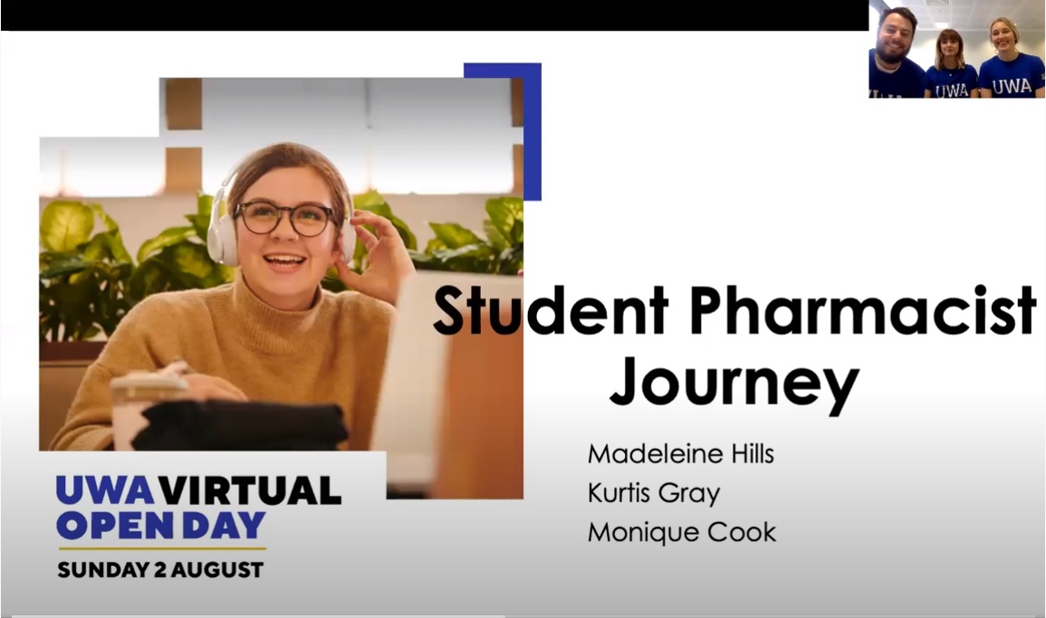 UWA Pharmacy students talk about their journey 