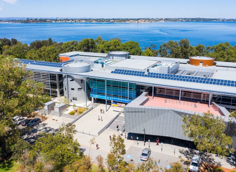 Business School Aerial shot