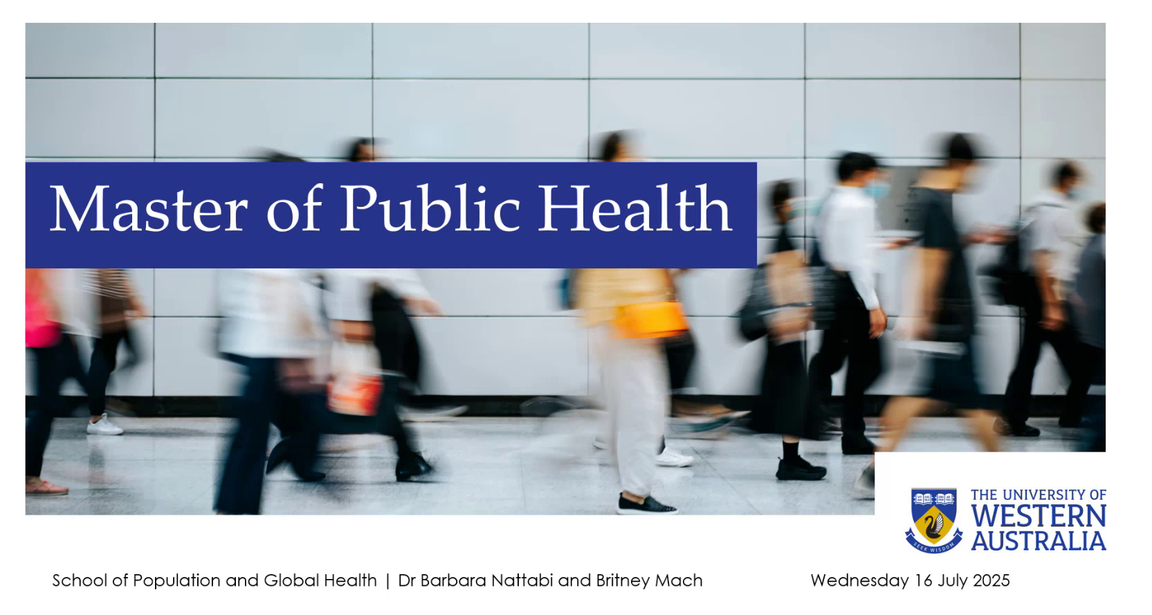 Master of Public Health Webinar 2025