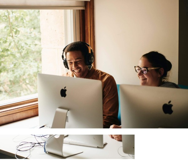 2 students at computer