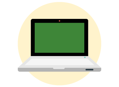 Laptop computer illustration