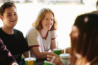 Students chatting